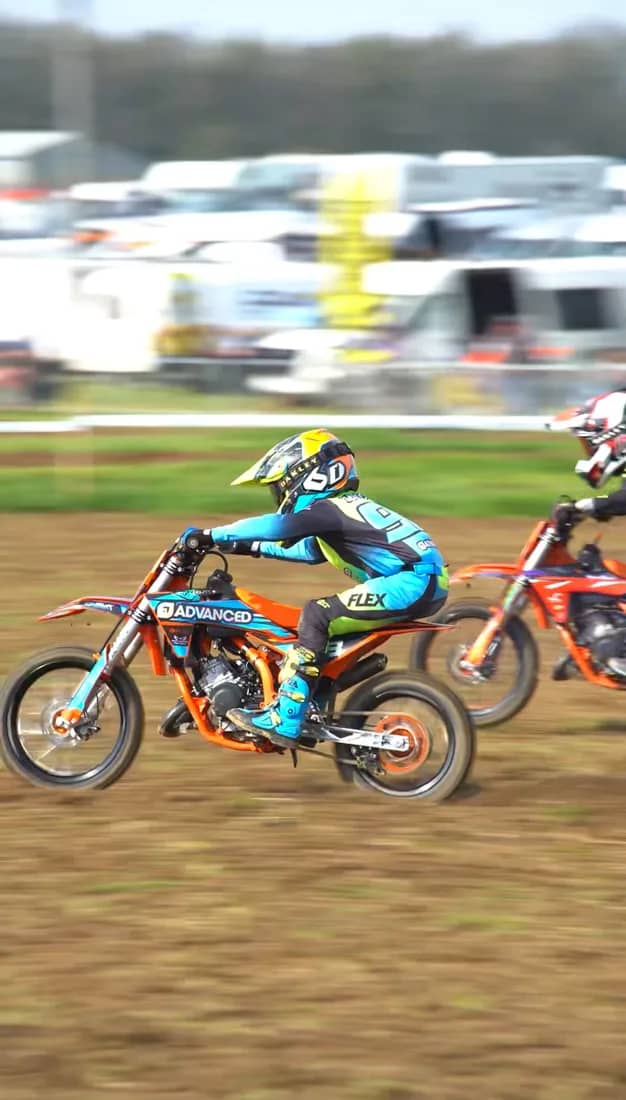 Henry Wilcox digging his KTM through deep ruts